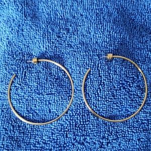 Michael Kors 2 3/8" Gold Hoops